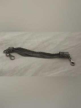 Silpada Sterling Silver Talk Of The Town Multi Strand Chain Bracelet B1702